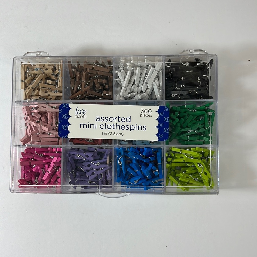 Assorted Mini Crafting Clothespins NIB